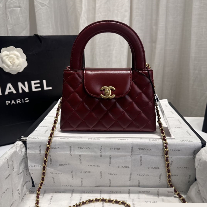Ch*el top handle bags